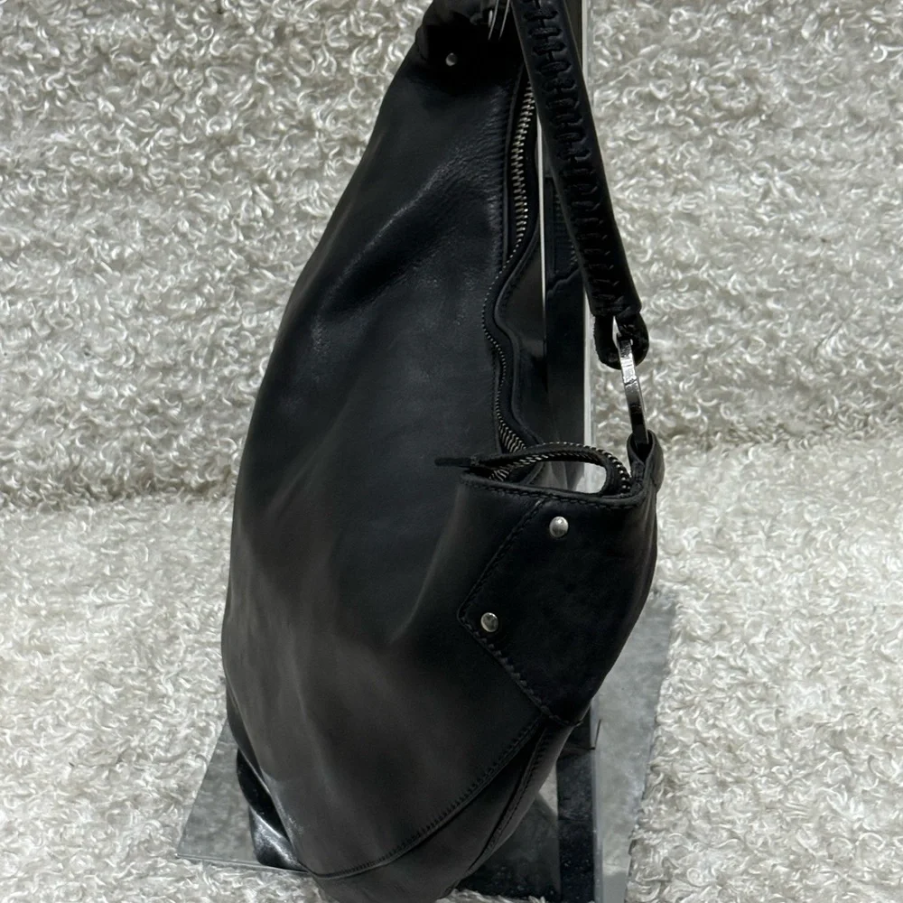 Gucci Black Leather Hobo Bag